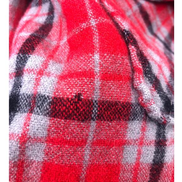 St. John’s Bay Vintage Wool Red Plaid Outdoors Button Down Flannel Shirt M - Picture 13 of 16